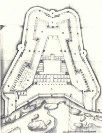 Plan des Forte do Passegueiro von Filipe Terzi